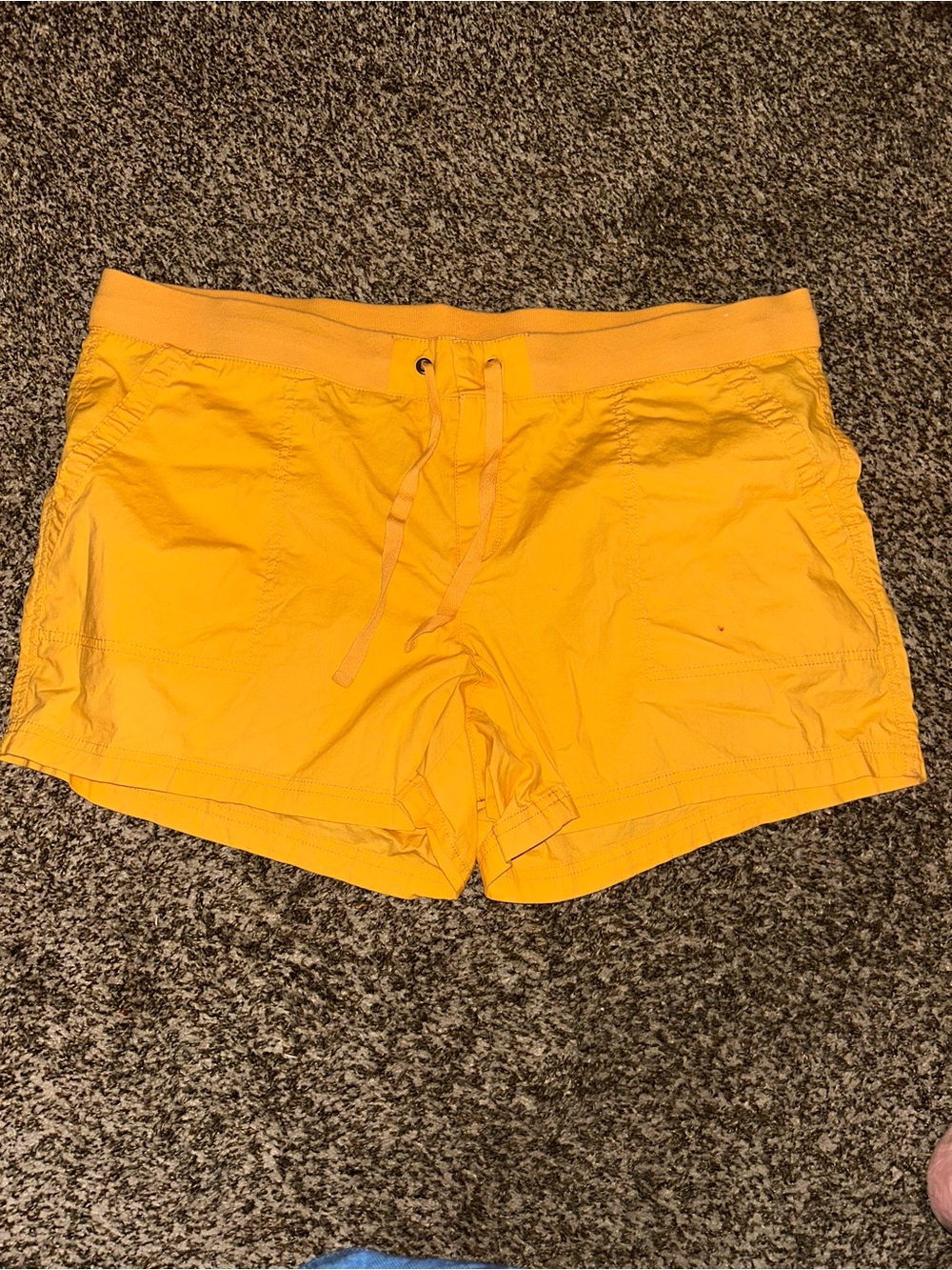 Women's Orange Drawstring Shorts